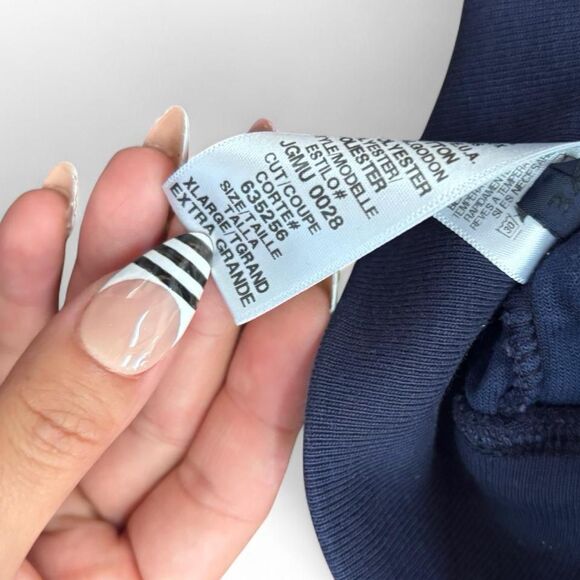 Y2K Early 2000’s Juicy Couture Navy Blue Velure Zip Up - Picture 4 of 6